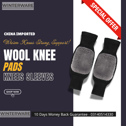 2pc Warm Wool Knee Pads
